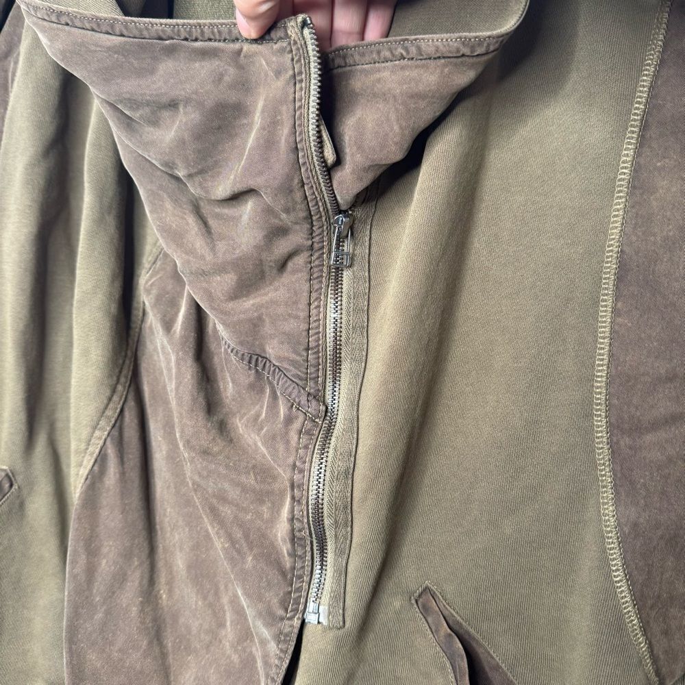 FREE PEOPLE Womens Olive C'Mon Hooded Cardigan Jacket - Picture 6 of 10